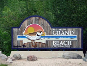 Grand Beach Provincial Park sign
