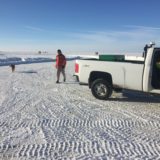 Ice fishing lake access