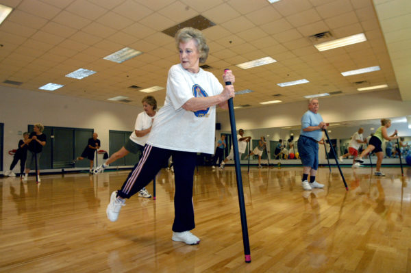 Seniors' fitness class